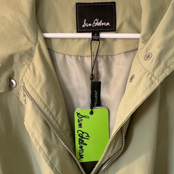 Sam Edelman rain jacket in sage size small - Picture 2 of 3